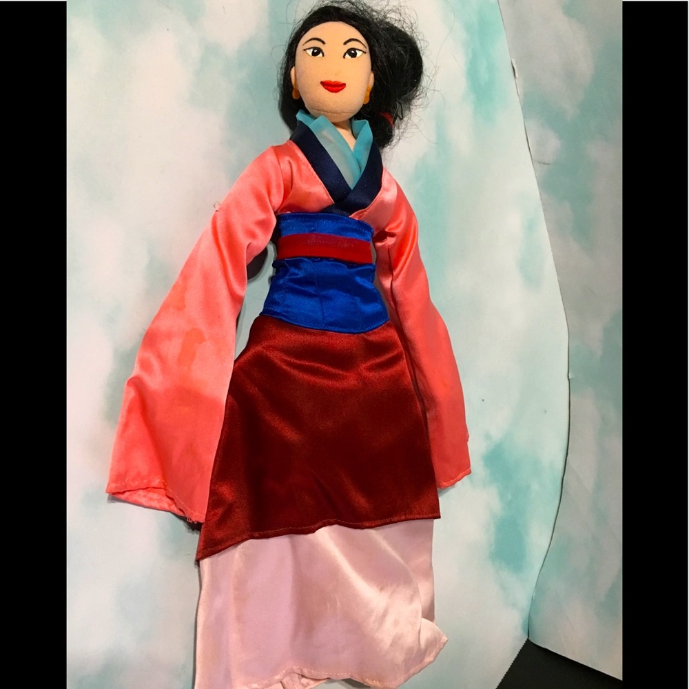 DISNEY EXCLUSIVE MULAN 1990s RAG DOLL PLUSH LG 16” Walt Disney Co w/ORIGINAL TAG